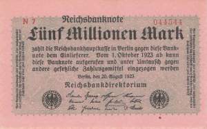 5 Millionen Mark 1923 ro.104b N